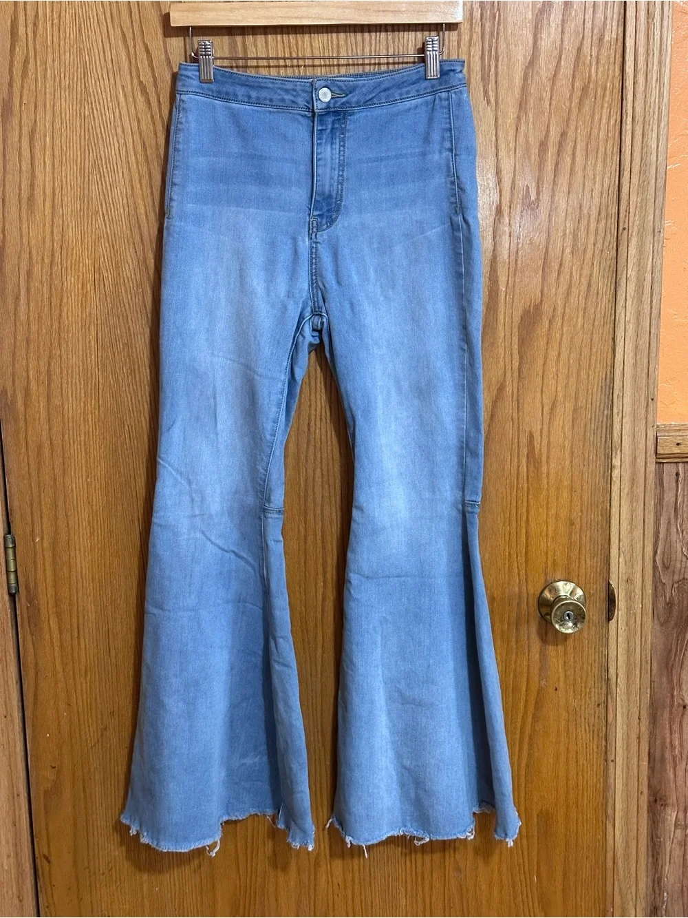 Free people Just Float On High Waist Flare Jeans sz‎ 27 stretch